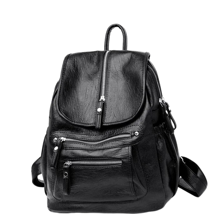MOCHILA FEMININA CONCIARO EM COURO