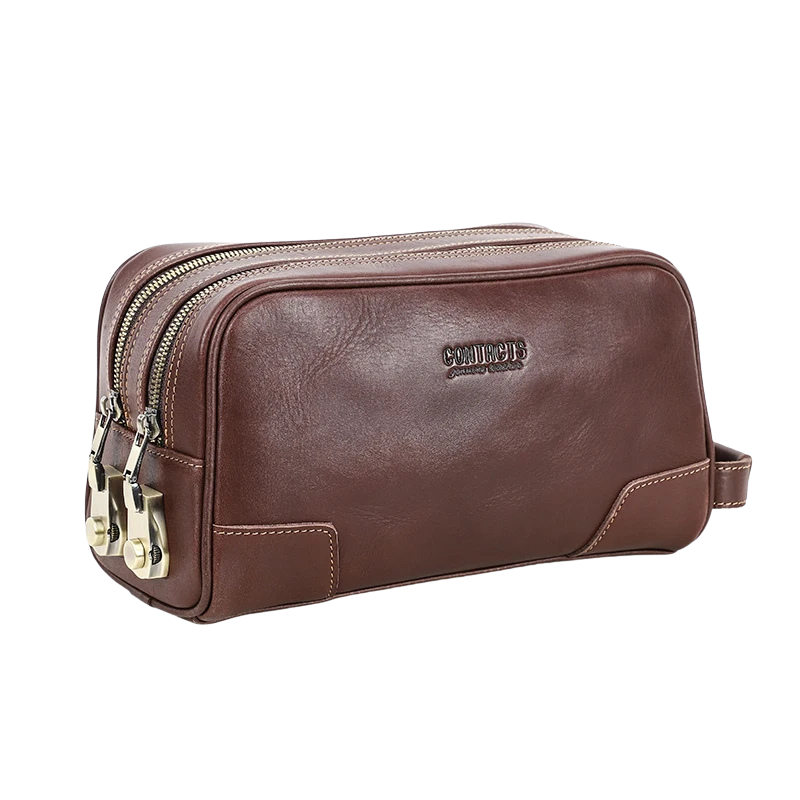 BOLSA PEQUENA CONCIARO EM COURO LEGITIMO