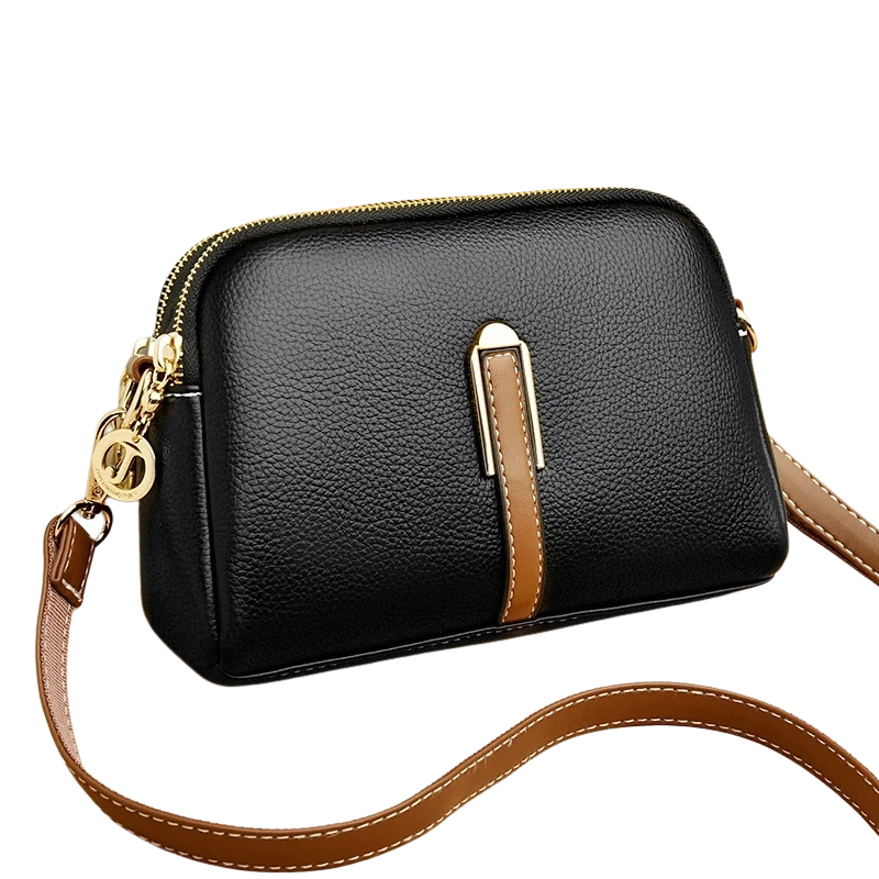 MINI BOLSA TRANSVERSAL EM COURO