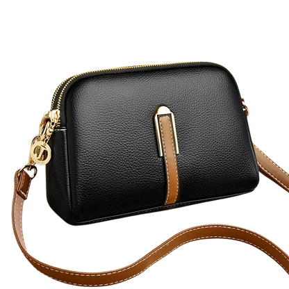 MINI BOLSA TRANSVERSAL EM COURO