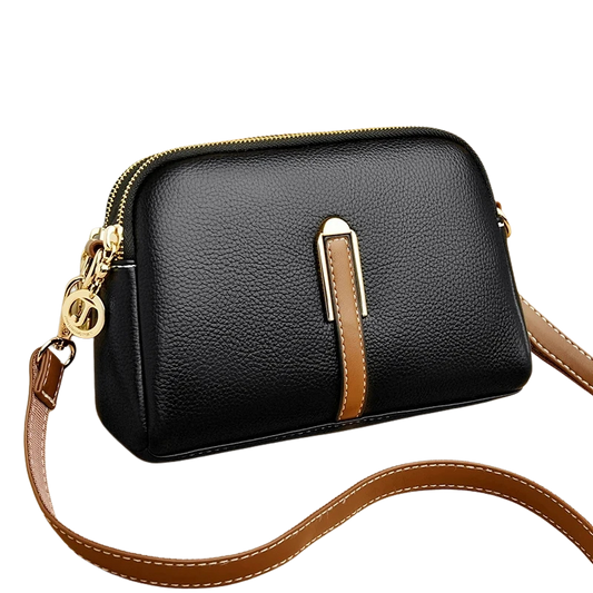 MINI BOLSA TRANSVERSAL EM COURO