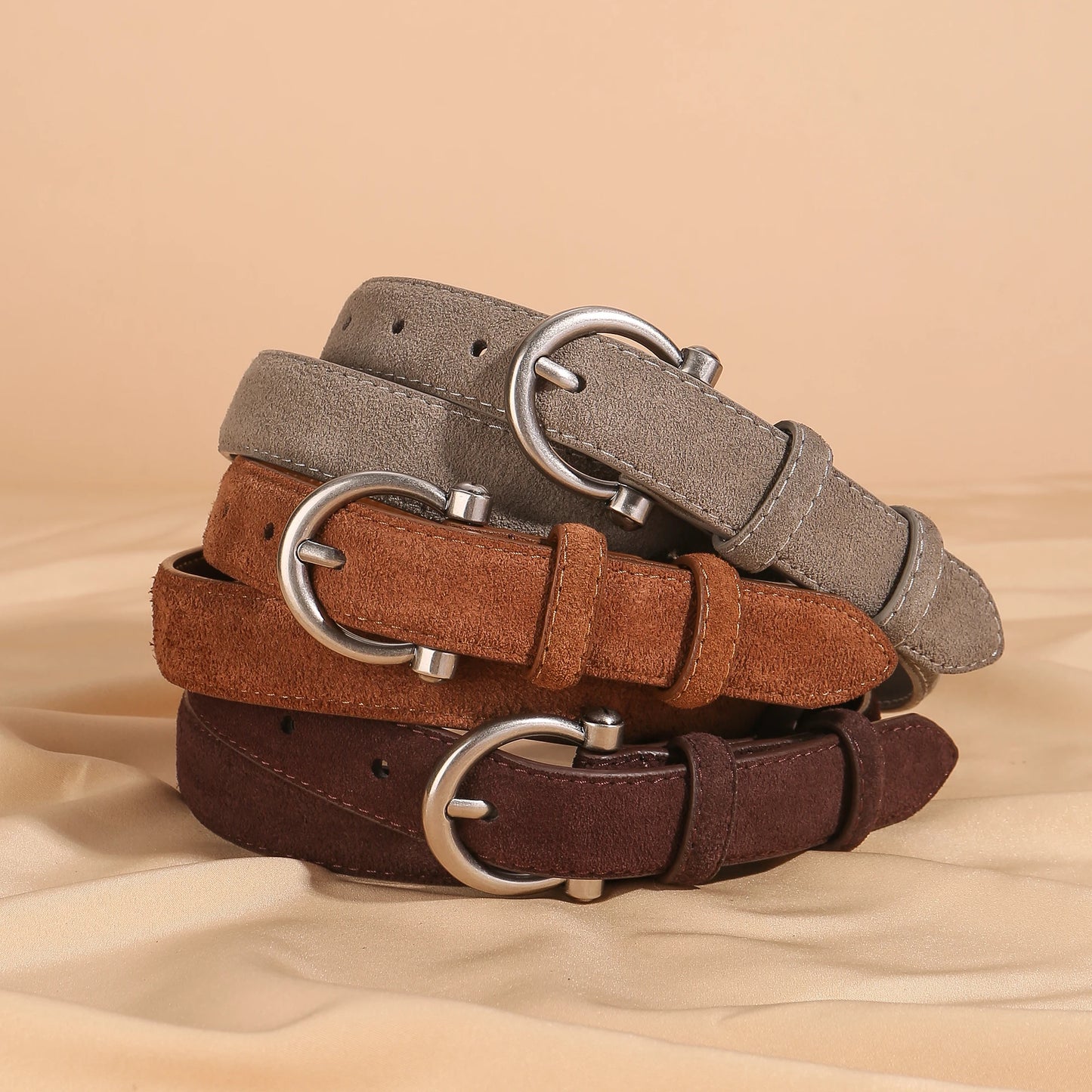 CINTO CASUAL FEMININO EM COURO LEGITIMO