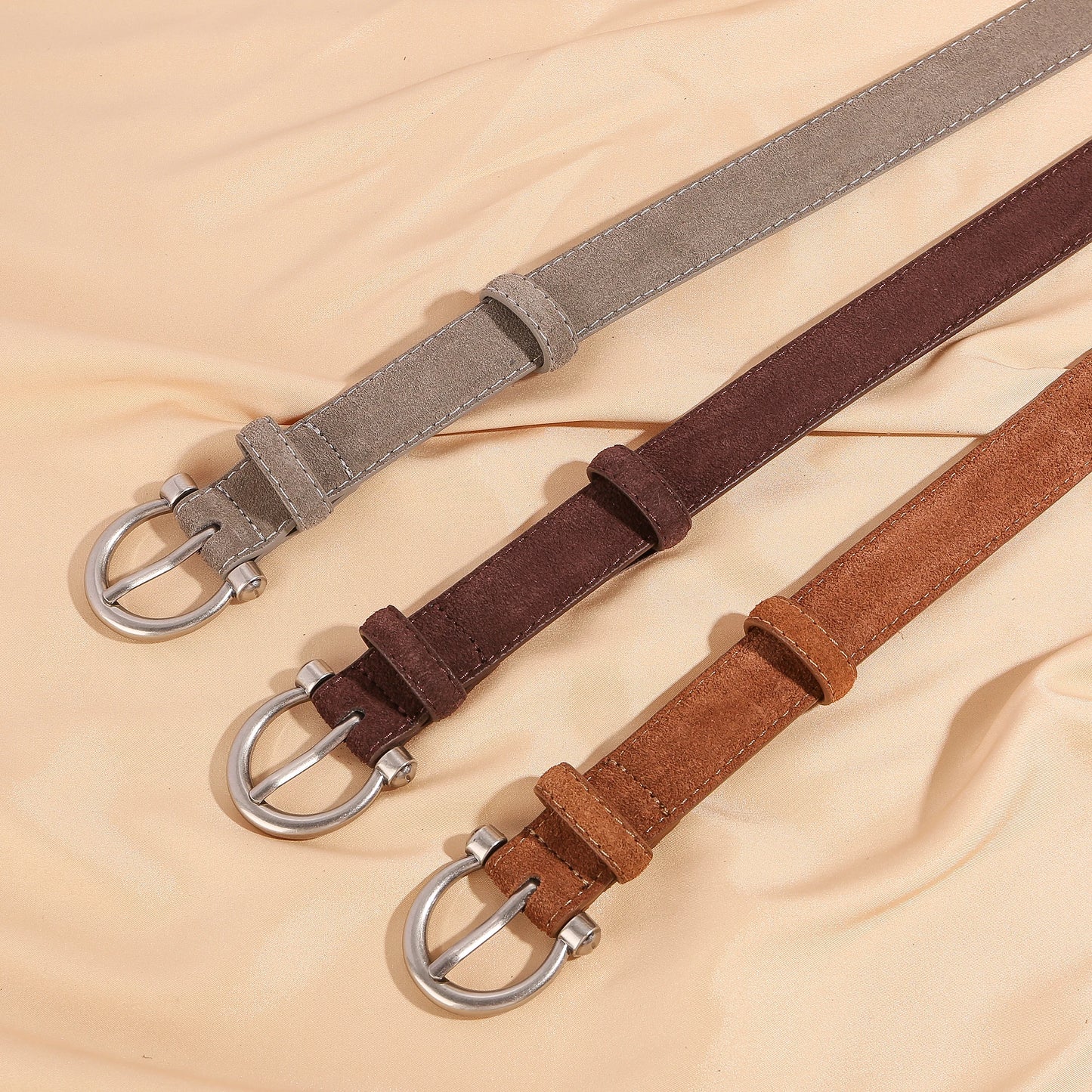 CINTO CASUAL FEMININO EM COURO LEGITIMO