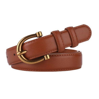CINTO CASUAL FEMININO EM COURO LEGITIMO