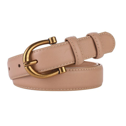 CINTO CASUAL FEMININO EM COURO LEGITIMO