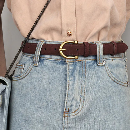 CINTO CASUAL FEMININO EM COURO LEGITIMO