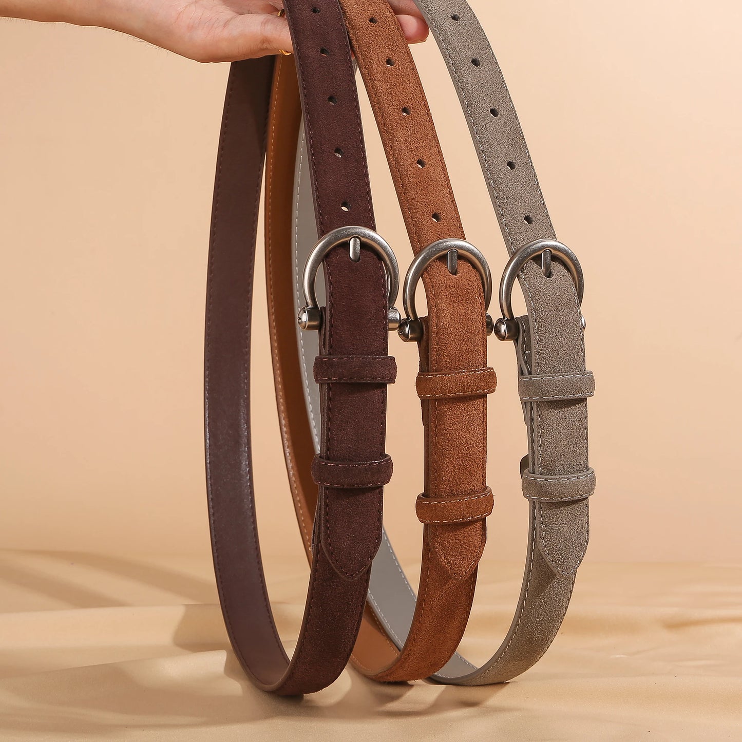 CINTO CASUAL FEMININO EM COURO LEGITIMO