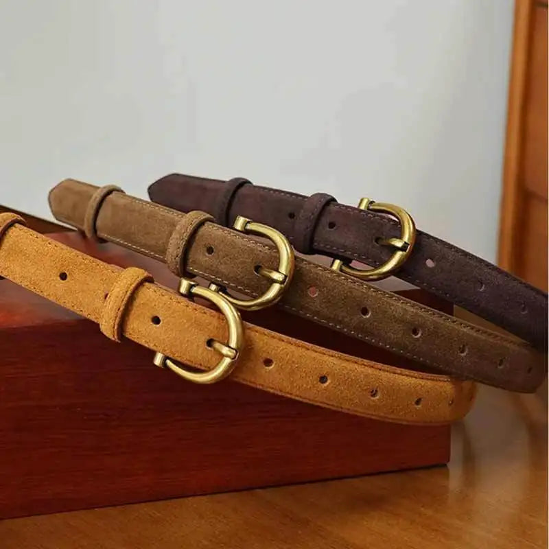 CINTO CASUAL FEMININO EM COURO LEGITIMO