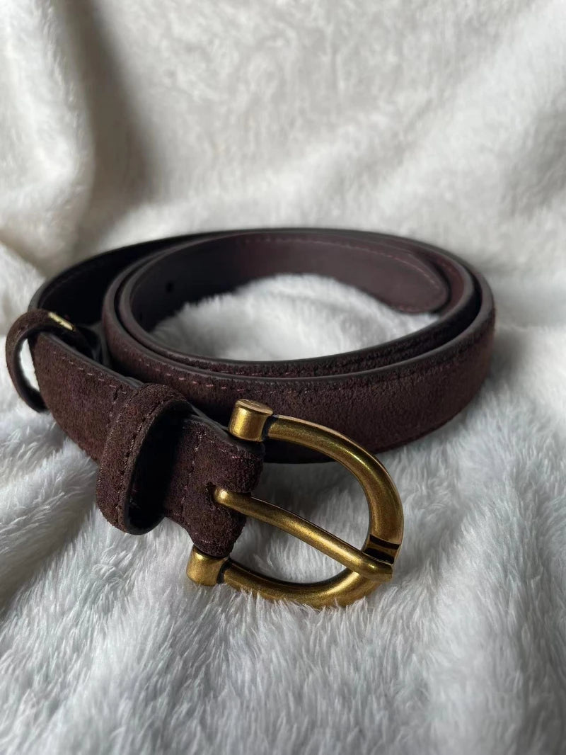 CINTO CASUAL FEMININO EM COURO LEGITIMO