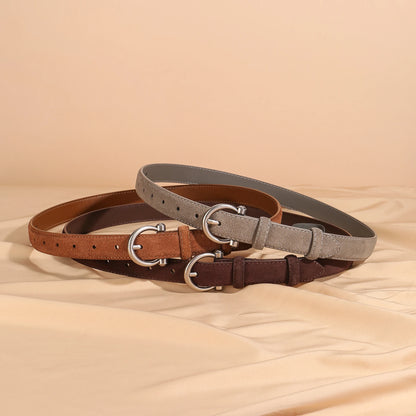 CINTO CASUAL FEMININO EM COURO LEGITIMO