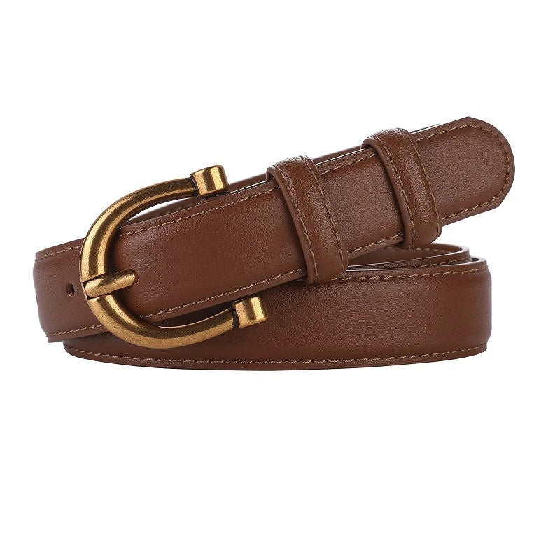 CINTO CASUAL FEMININO EM COURO LEGITIMO