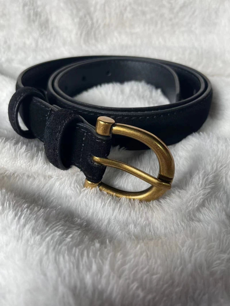 CINTO CASUAL FEMININO EM COURO LEGITIMO