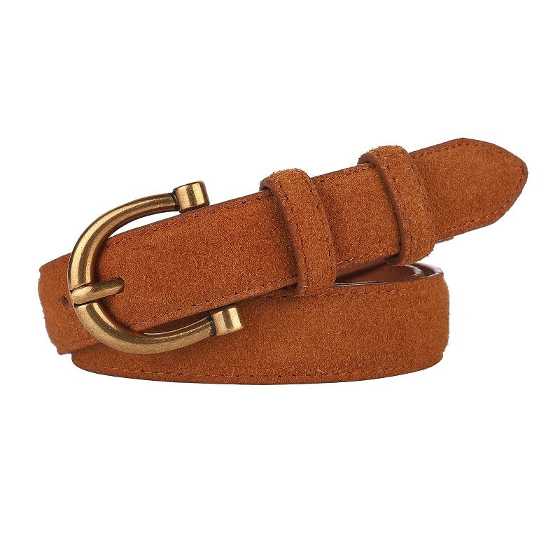 CINTO CASUAL FEMININO EM COURO LEGITIMO