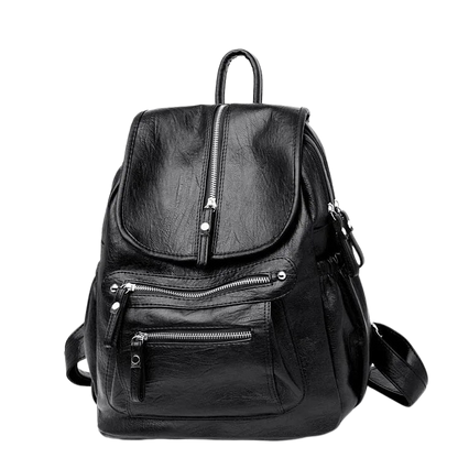 MOCHILA FEMININA CONCIARO EM COURO
