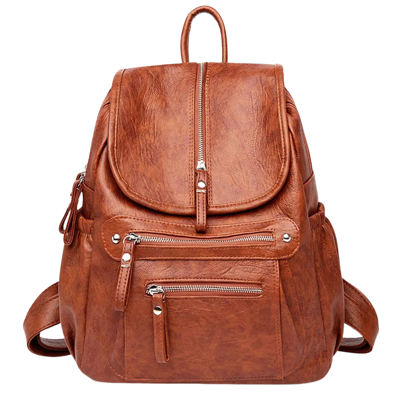 MOCHILA FEMININA CONCIARO EM COURO