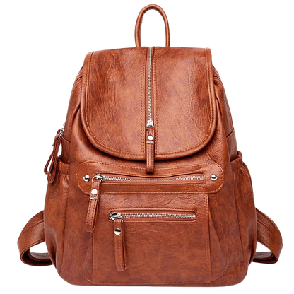 MOCHILA FEMININA CONCIARO EM COURO