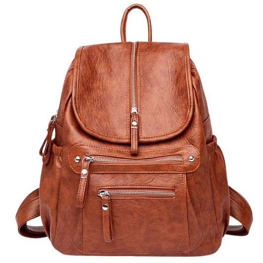 MOCHILA FEMININA CONCIARO EM COURO