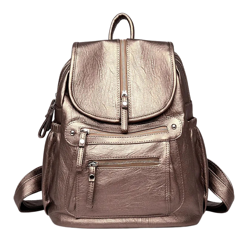 MOCHILA FEMININA CONCIARO EM COURO
